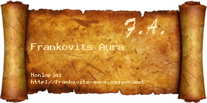 Frankovits Aura névjegykártya